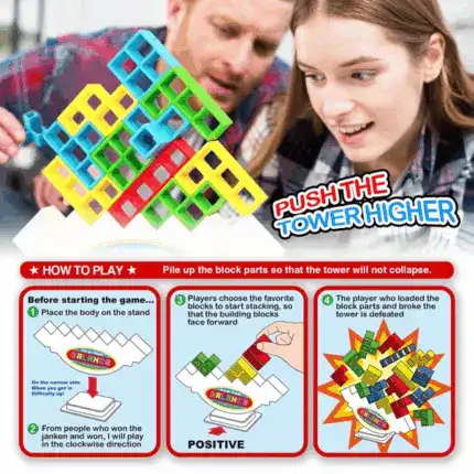 Team Tower Game For Kids & Adults