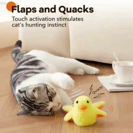 Cat Toys Rechargeable Flapping Duck