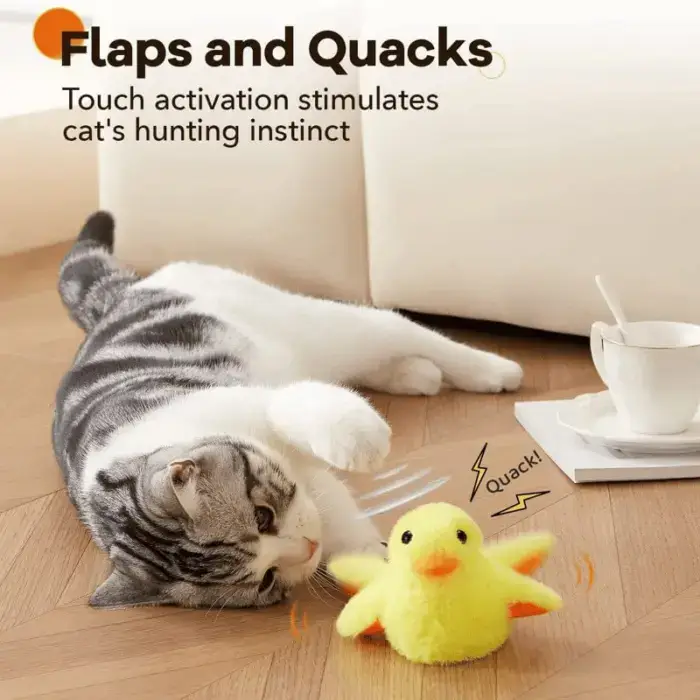 Cat Toys Rechargeable Flapping Duck