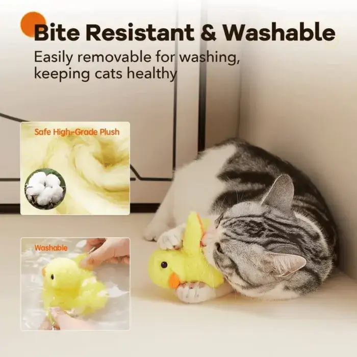 Cat Toys Rechargeable Flapping Duck