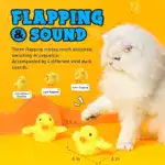 Cat Toys Rechargeable Flapping Duck