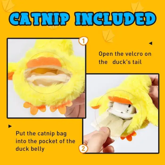 Cat Toys Rechargeable Flapping Duck