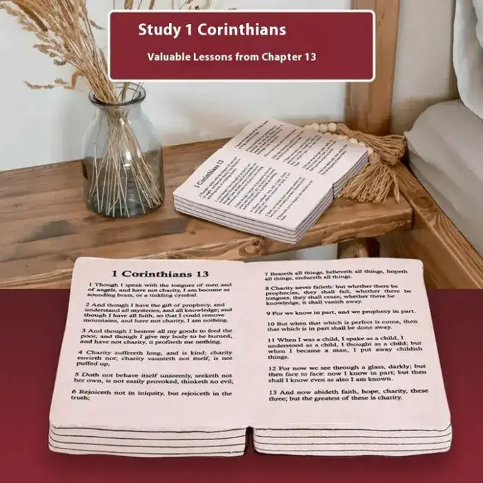 Comforting Bible Verse Plush Pillow