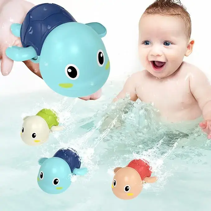 Colorful bath toys